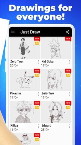 Cara menggambar anime untuk Android