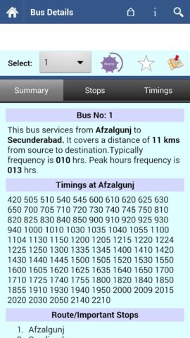 Hyderabad RTC Info for Android