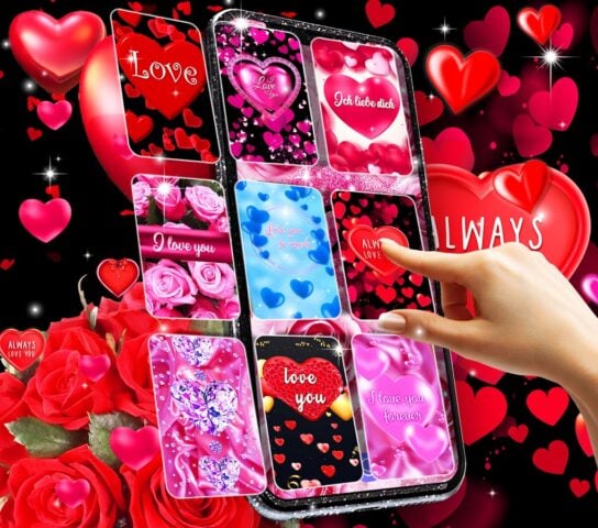 I love you live wallpaper لنظام Android