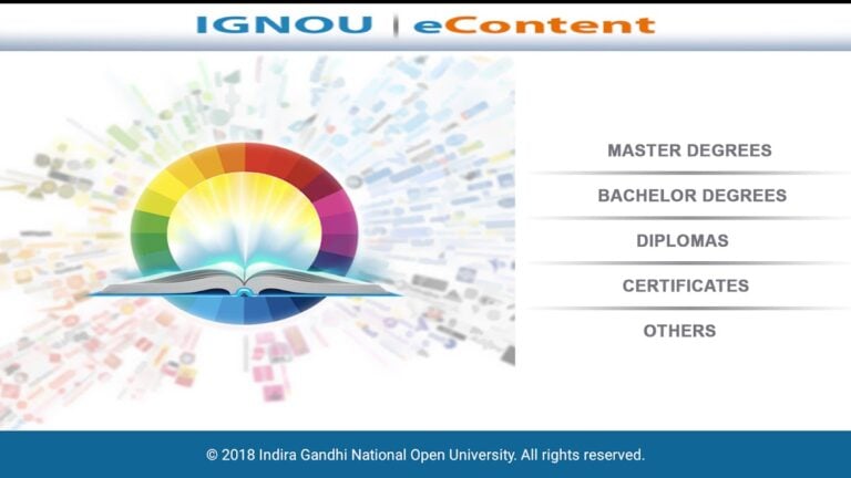 Android 用 IGNOU e-Content