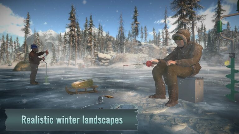 Android용 Ice fishing game. Catch bass.