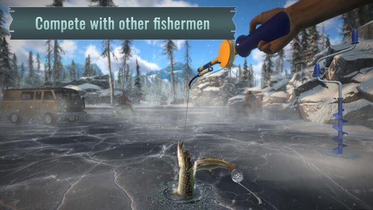 Android 版 Ice fishing game. Catch bass.