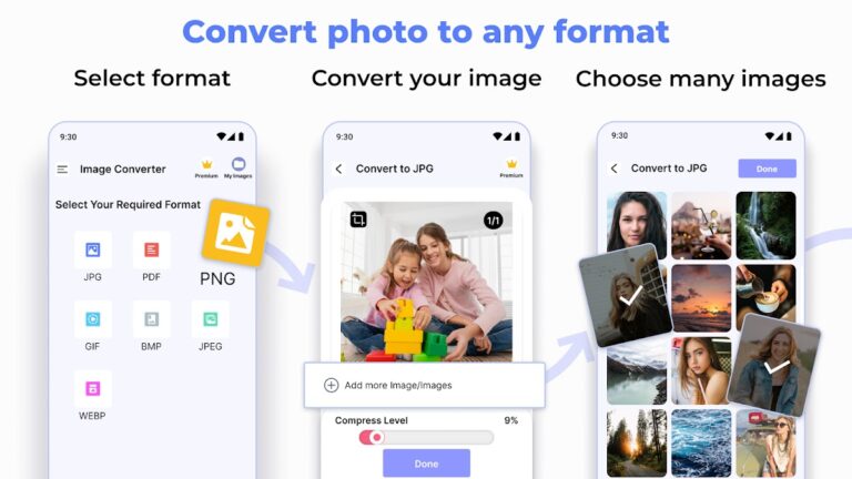 Convertir image – PDF/JPG/PNG pour Android