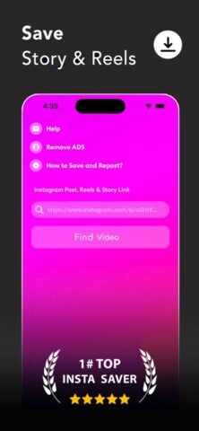 InstaSave ดาวน์โหลด Instagram cho iOS