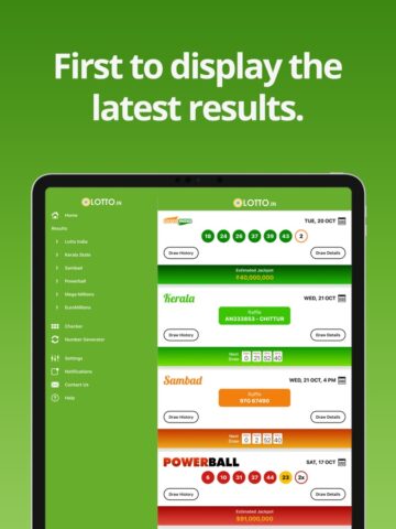 India Lottery Results para iOS