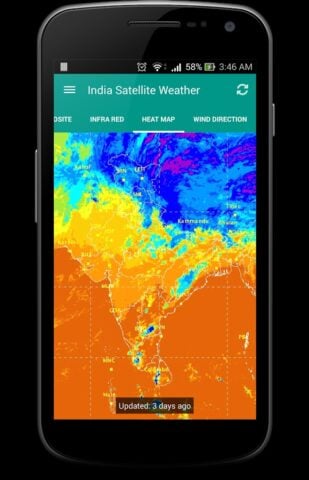 India Satellite Weather per Android