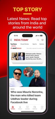 India Today TV English News para iOS