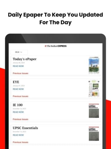 Indian Express News + Epaper pour iOS