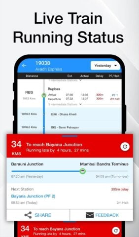 Indian Railway Timetable Live لنظام Android
