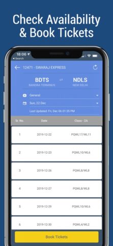 Indian Railway Train Enquiry для iOS — скриншот 4