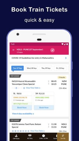 Indian Train Status — minits для Android