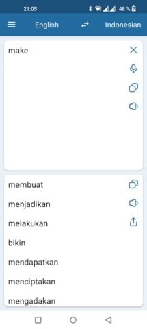 Android 用 インドネシアの英語翻訳