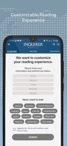 Inquirer Mobile para Android