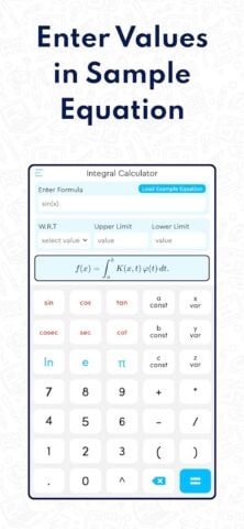 Калькулятор интегралов с шагам для Android