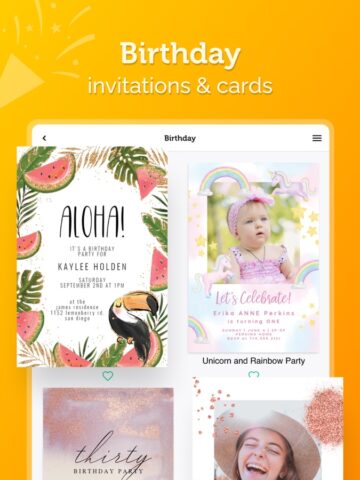Einladungskarten Erstellen für iOS