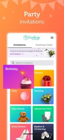 Android 用 招待状メーカー 結婚・披露宴・パーティーにアプリで招待