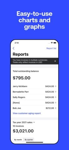 Fatura e cobrança: Invoice 2go para iOS