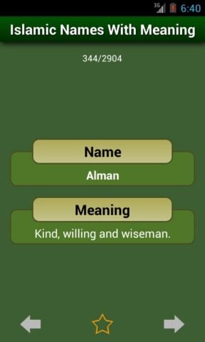 Islamic Baby Names & Meanings per Android