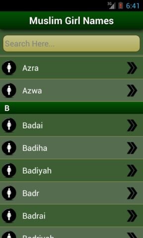 Islamic Baby Names & Meanings for Android