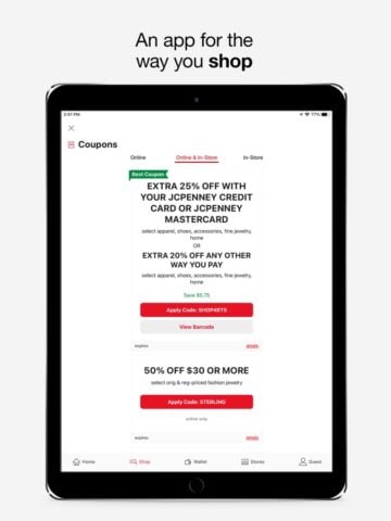 JCPenney – Shopping & Coupons para iOS