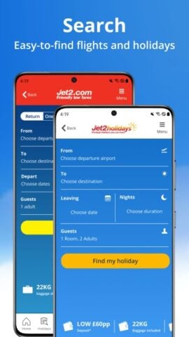 Jet2 – Holidays & Flights pour Android