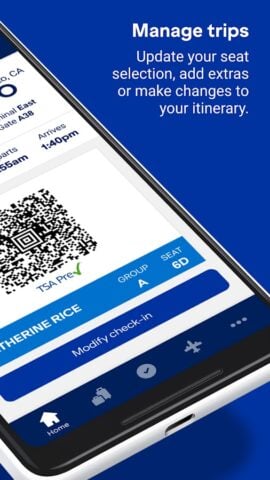 Android용 JetBlue – Book & manage trips