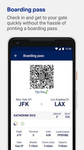 JetBlue – Book & manage trips per Android