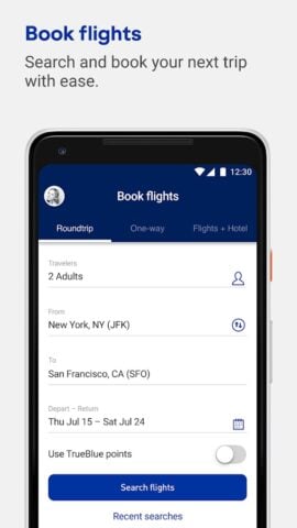 Android 用 JetBlue – Book & manage trips