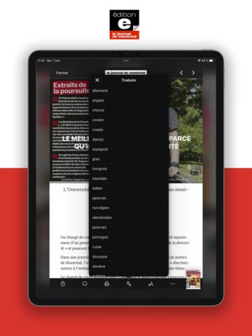 Journal de Montréal – EÉdition for iOS
