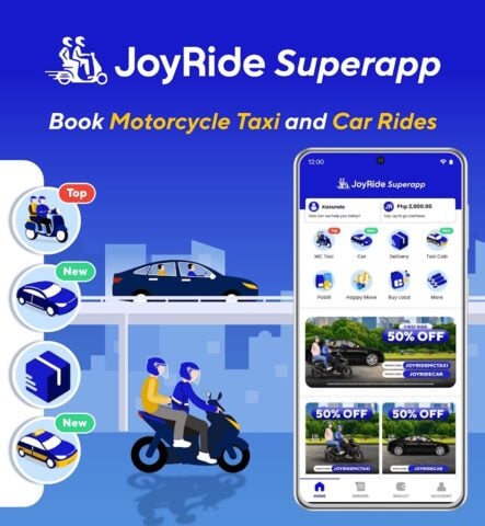 JoyRide – Book Car and MC Taxi สำหรับ Android