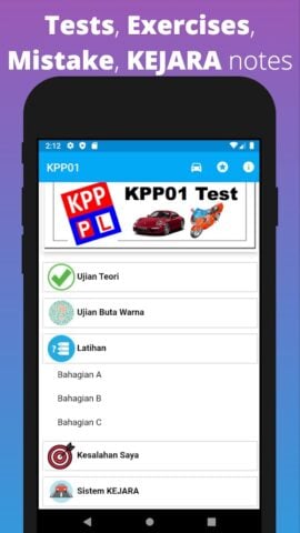 KPP Test 2024 – KPP 01 JPJ per Android