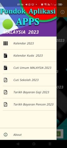 Android 用 Kalendar Kuda 2024 – Malaysia