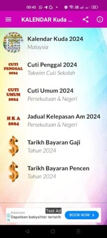 Android 用 Kalendar Kuda Malaysia – 2024