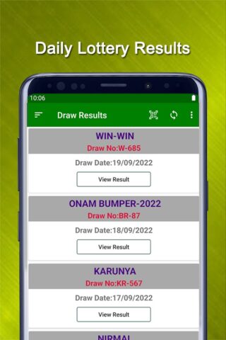 Kerala Daily Lottery Results per Android