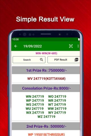 Kerala Daily Lottery Results für Android