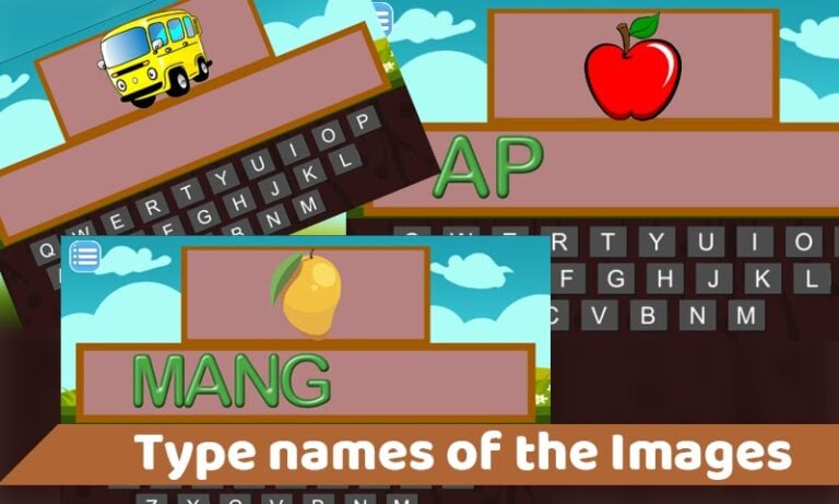 Kids typing games per Android
