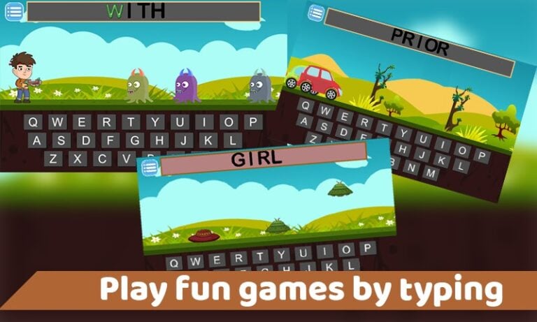Android 用 Kids typing games