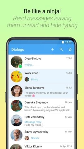 Kontakt: VKontakte, VK, ВК app لنظام Android