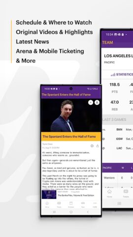 Android için LA Lakers Official App