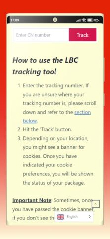 LBC Track and Trace for Android