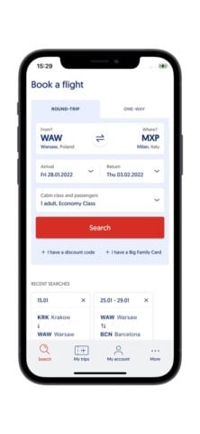 iOS 用 LOT Polish Airlines