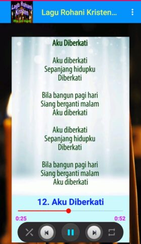 Lagu Rohani Kristen Offline для Android — скриншот 4