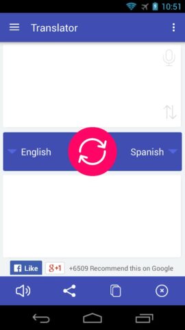 Traducteur de langue iGlot pour Android