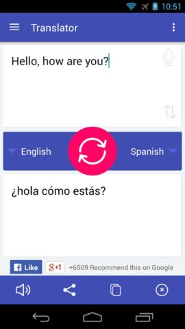 Tradutor de idiomas iGlot para Android