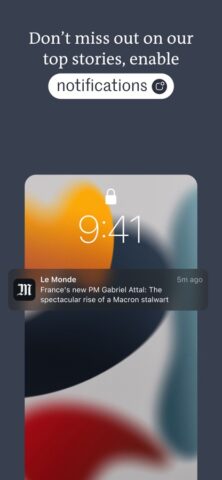 Le Monde, Actualités en direct cho iOS