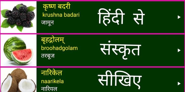 Learn Sanskrit From Hindi pour Android