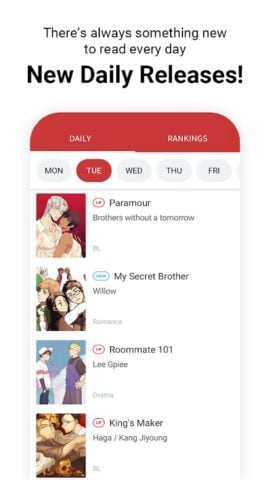 Lezhin Comics – Daily Releases for Android