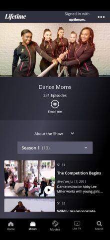 Lifetime: TV Shows & Movies per Android