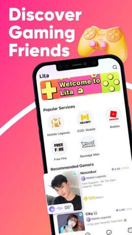 Lita — Meet Gamer Friends для Android