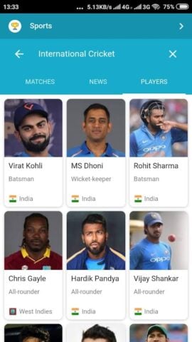 Android 用 Live Cricket Tv : Live Match